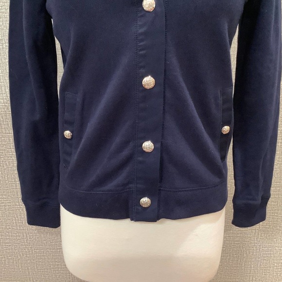 Ralph Lauren Womens Petite Casual Jacket Snap Up Navy Blue sz PS - Picture 7 of 9